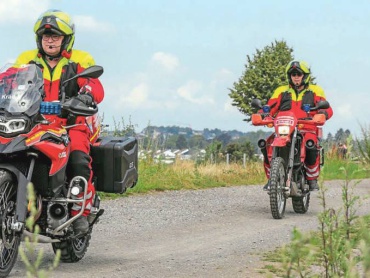 Feuerwehr setzt Kradmelder ein