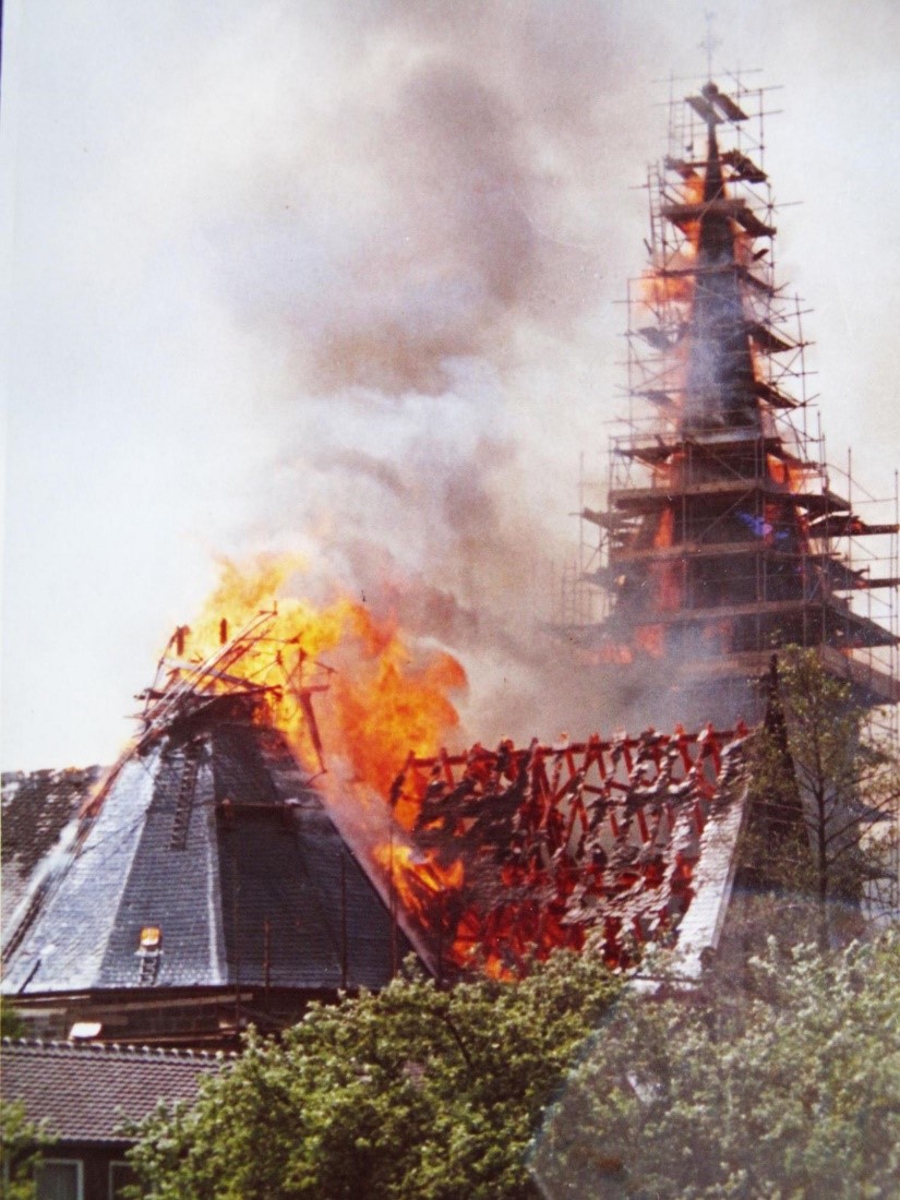 Dramatischer Kirchenbrand vor 50 Jahren